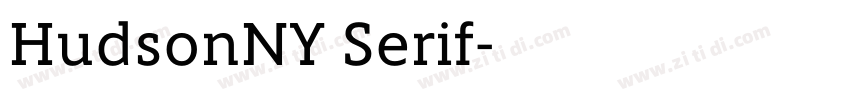 HudsonNY Serif字体转换